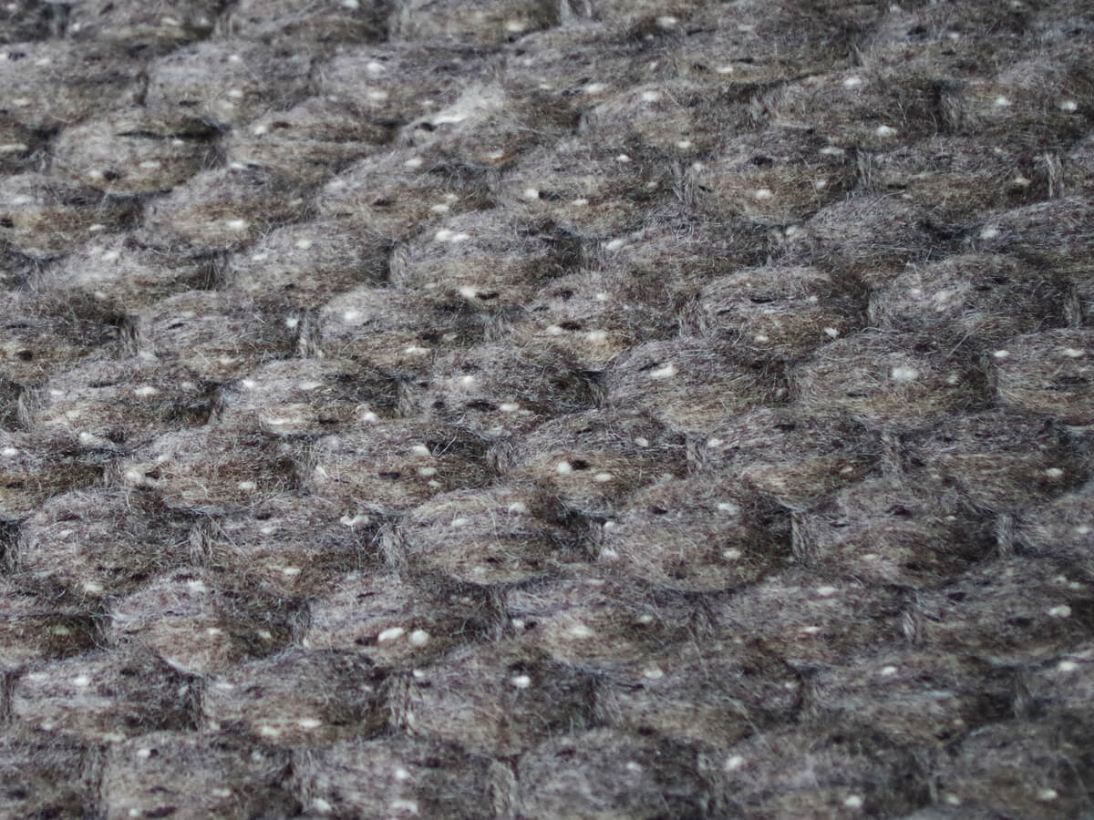 The underside of the carpet